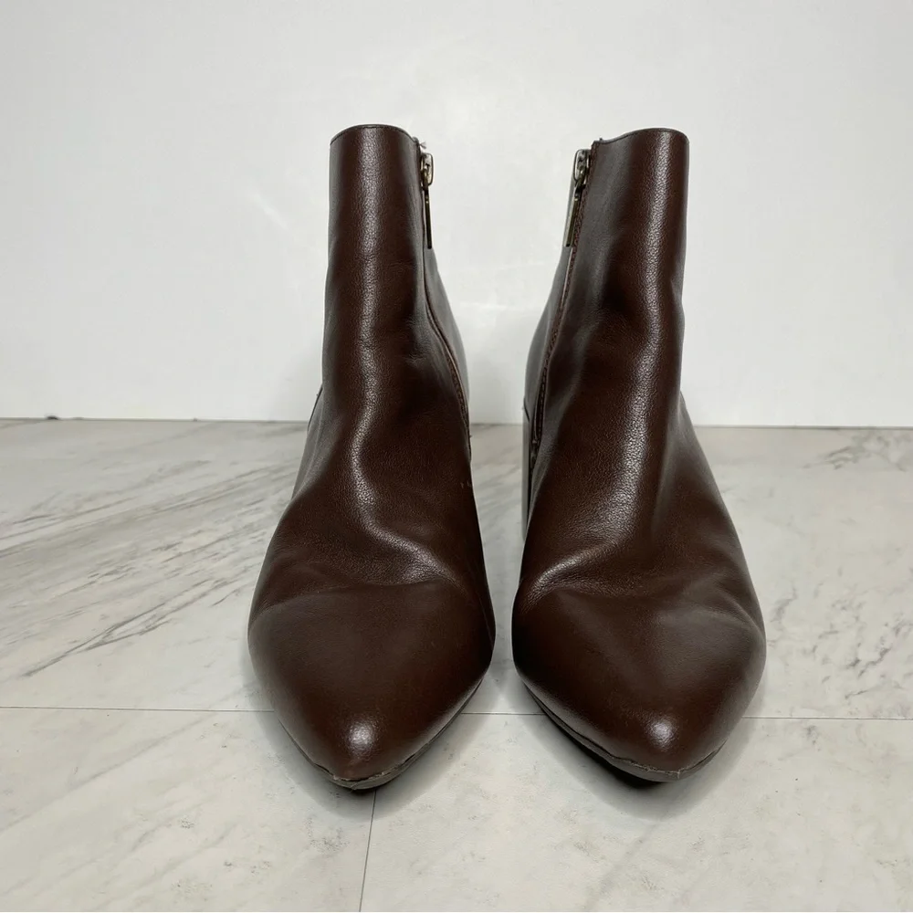 Blondo Tasel Brown Leather Bootie 9M